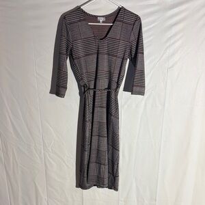 Olivia Matthews Plaid Long Sleeve Dress